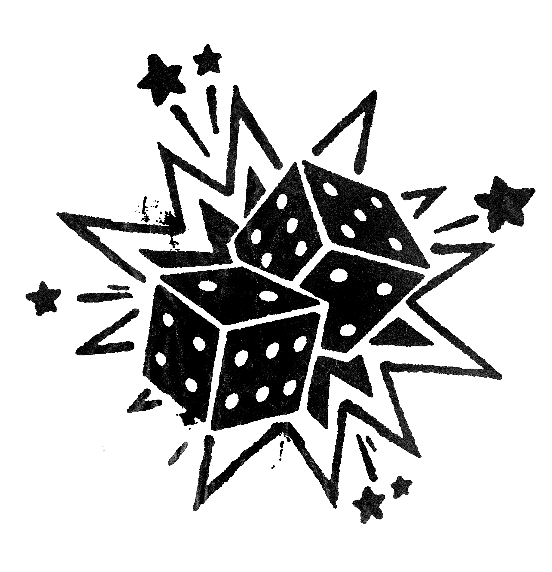 Muscle Wizard exploding dice icon set